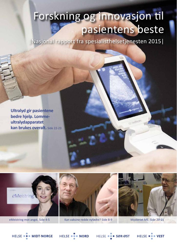 Forsiden av dokumentet Forskning og innovasjon til pasientens beste