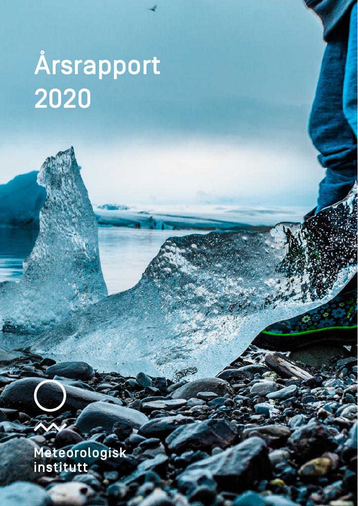 Forsiden av dokumentet Årsrapport Meteorologisk institutt 2020