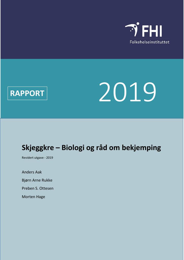 Forsiden av dokumentet Skjeggkre – Biologi og råd om bekjemping : Revidert utgave - 2019