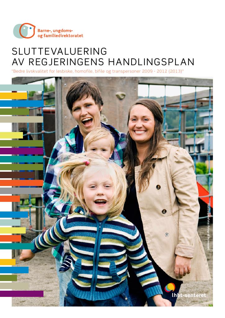 Forsiden av dokumentet Sluttevaluering av Regjeringens handlingsplan.