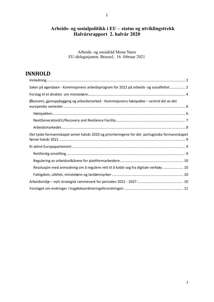 Arbeids- Og Sosialpolitikk I EU – Status Og Utviklingstrekk - Kudos