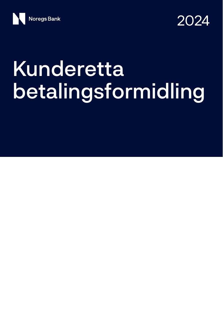 Forsiden av dokumentet Kunderetta betalingsformidling