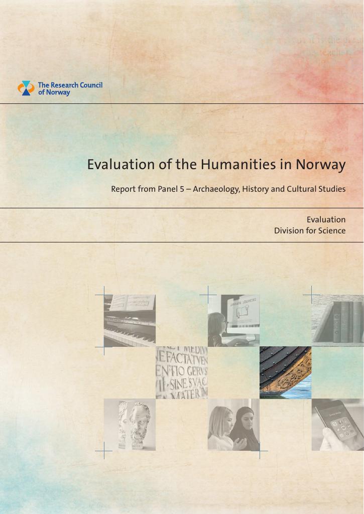 Forsiden av dokumentet Evaluation of the Humanities in Norway - Panel 5