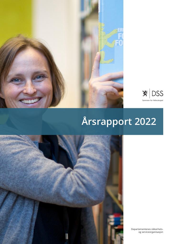 Forsiden av dokumentet Årsrapport DSS 2022 - revidert versjon pr. juni 2023