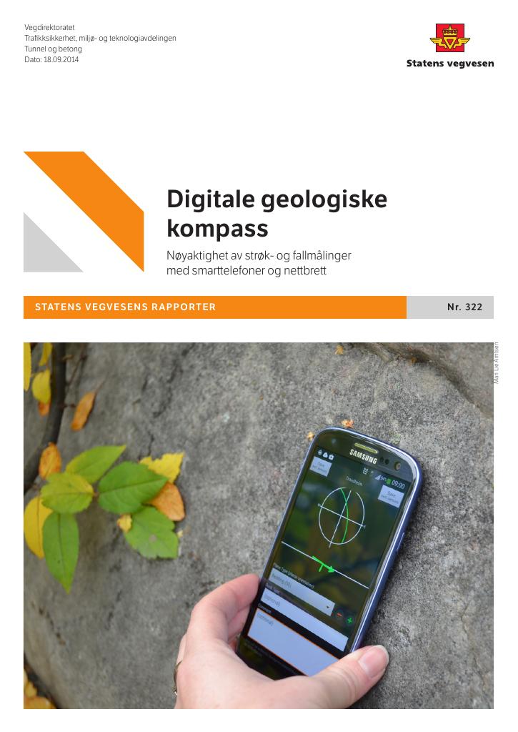 Forsiden av dokumentet Digitale geologiske kompass