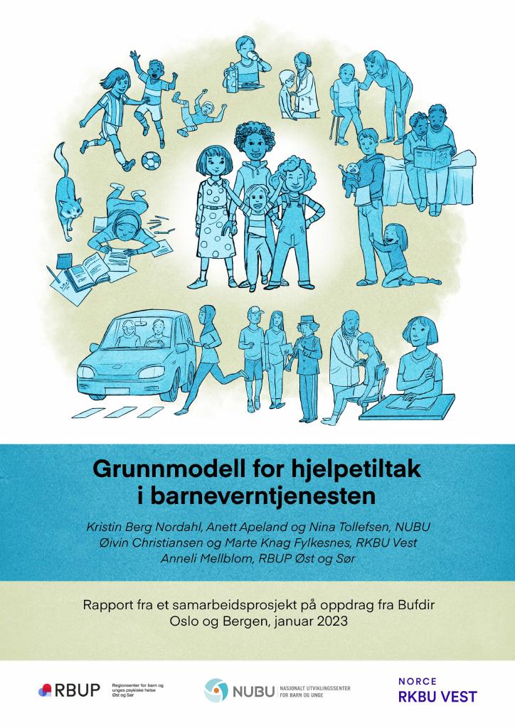 Forsiden av dokumentet Grunnmodell for hjelpetiltak i barneverntjenesten