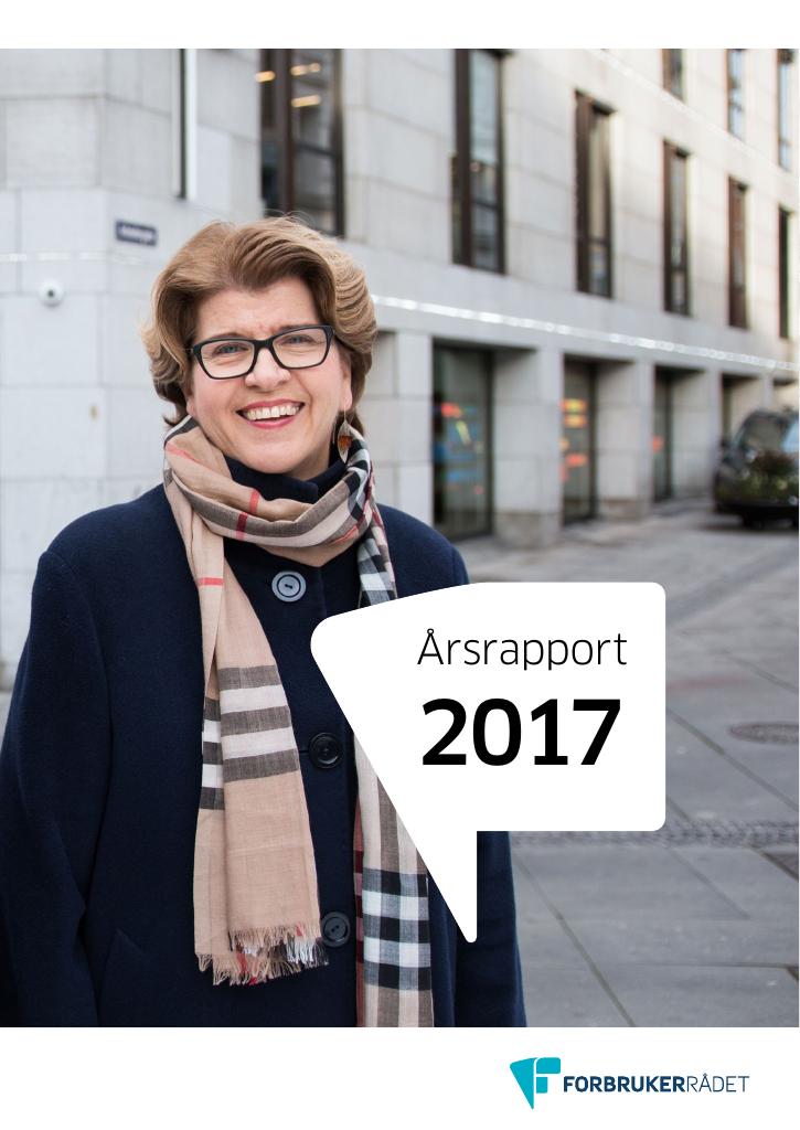 Forsiden av dokumentet Årsrapport Forbrukerrådet 2017