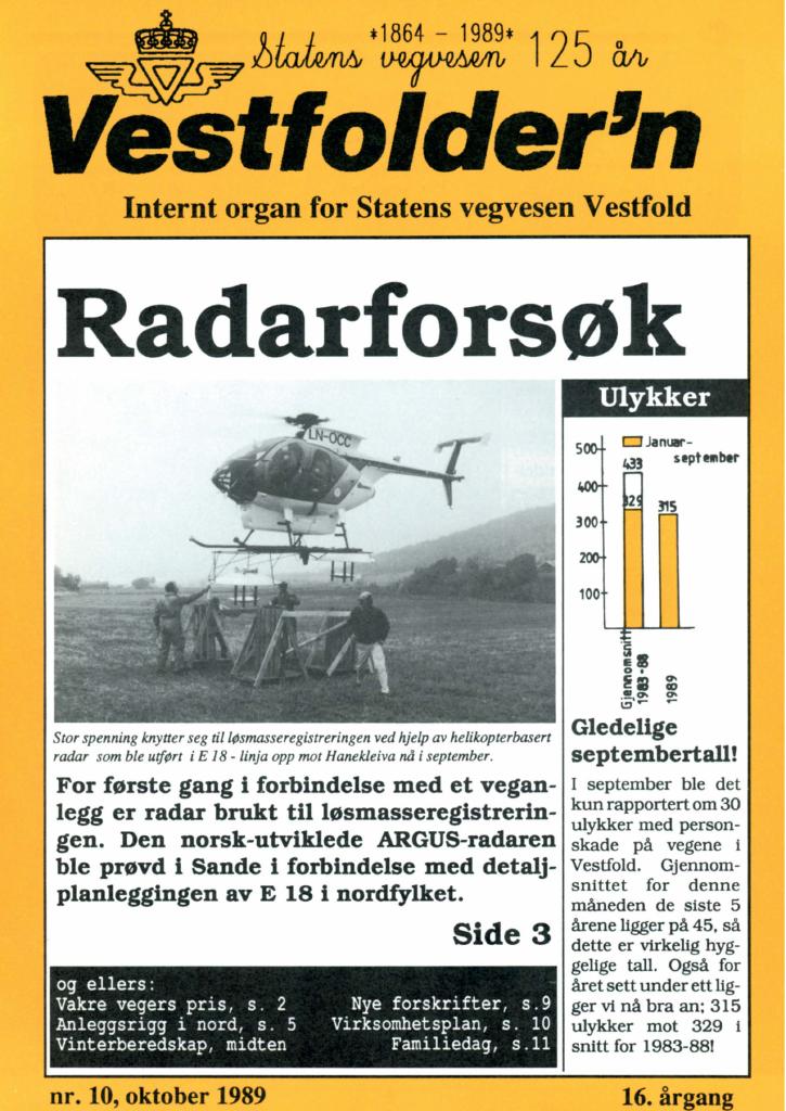 Forsiden av dokumentet Vestfolder'n: Vegavis for Vestfold