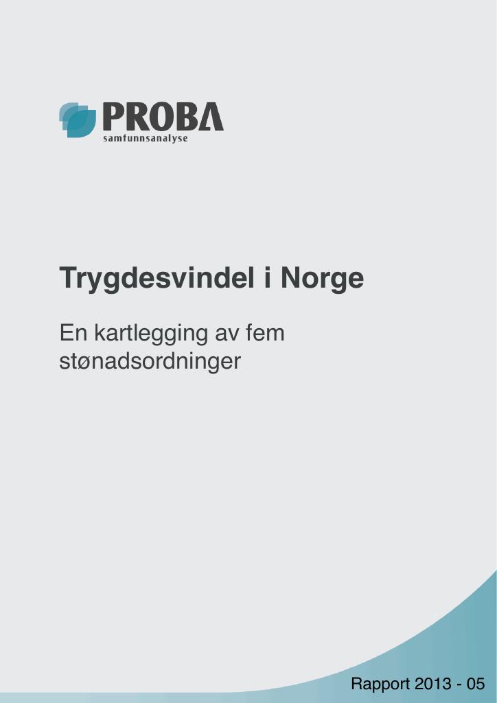Forsiden av dokumentet Trygdesvindel i Norge