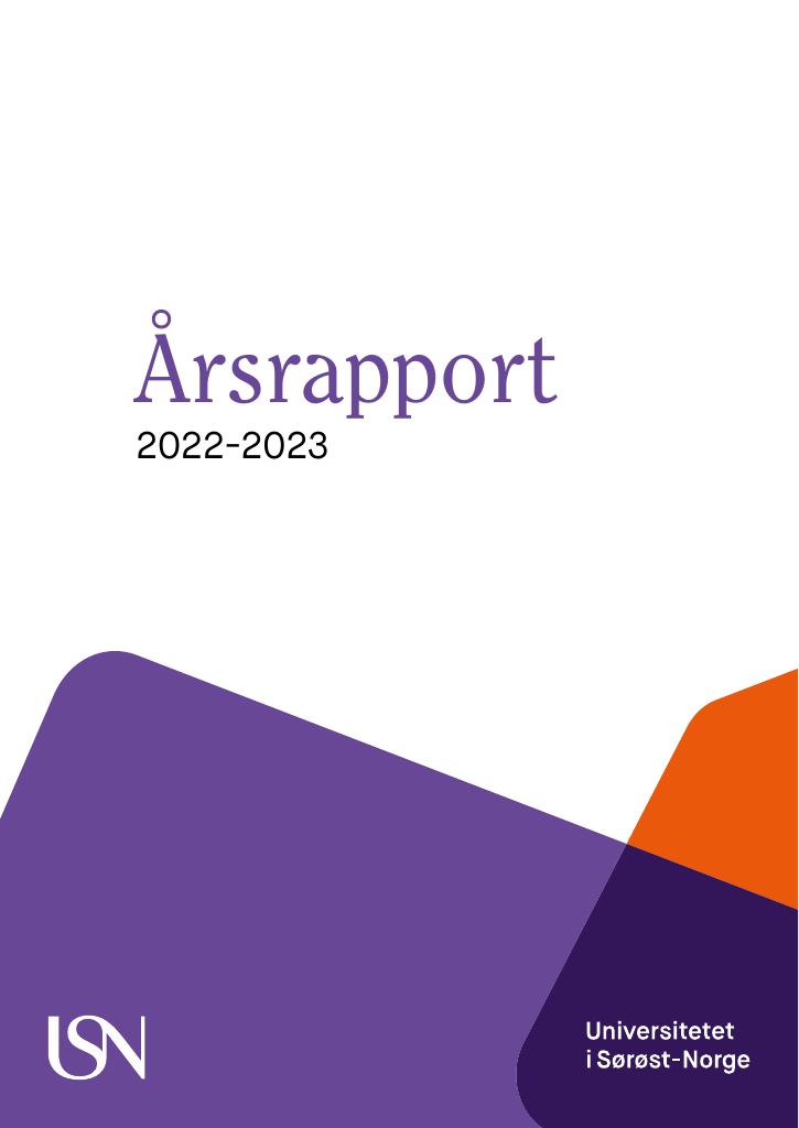 Forsiden av dokumentet Årsrapport Universitetet i Sørøst-Norge 2022