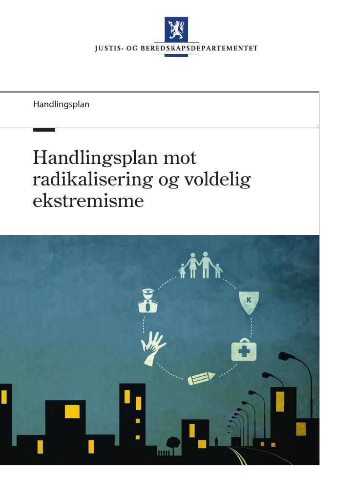 Forsiden av dokumentet Handlingsplan mot radikalisering og voldelig ekstremisme