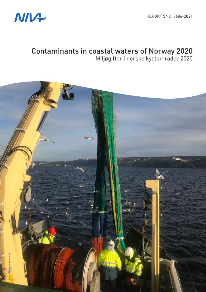 Forsiden av dokumentet Contaminants in coastal waters of Norway 2020 : Miljøgifter i norske kystområder 2020