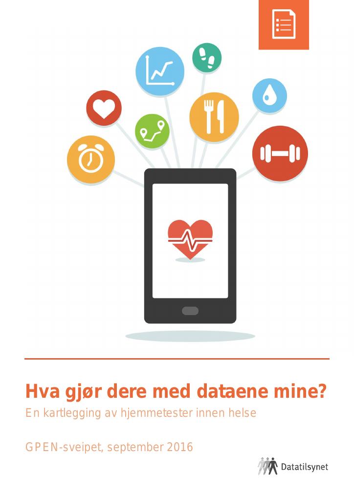 Forsiden av dokumentet Hva gjør dere med dataene mine?