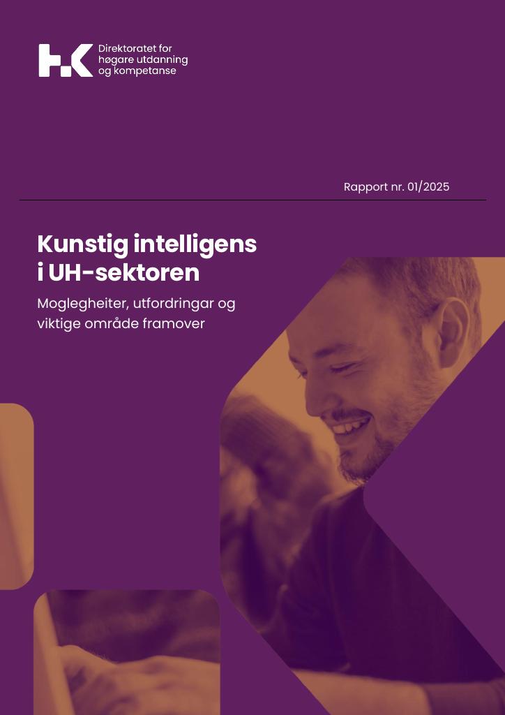 Forsiden av dokumentet Kunstig intelligens i UH-sektoren