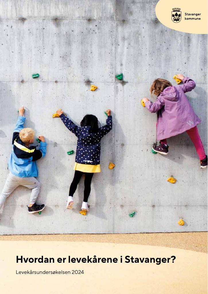 Forsiden av dokumentet Hvordan er levekårene i Stavanger? : levekårsundersøkelsen 2024