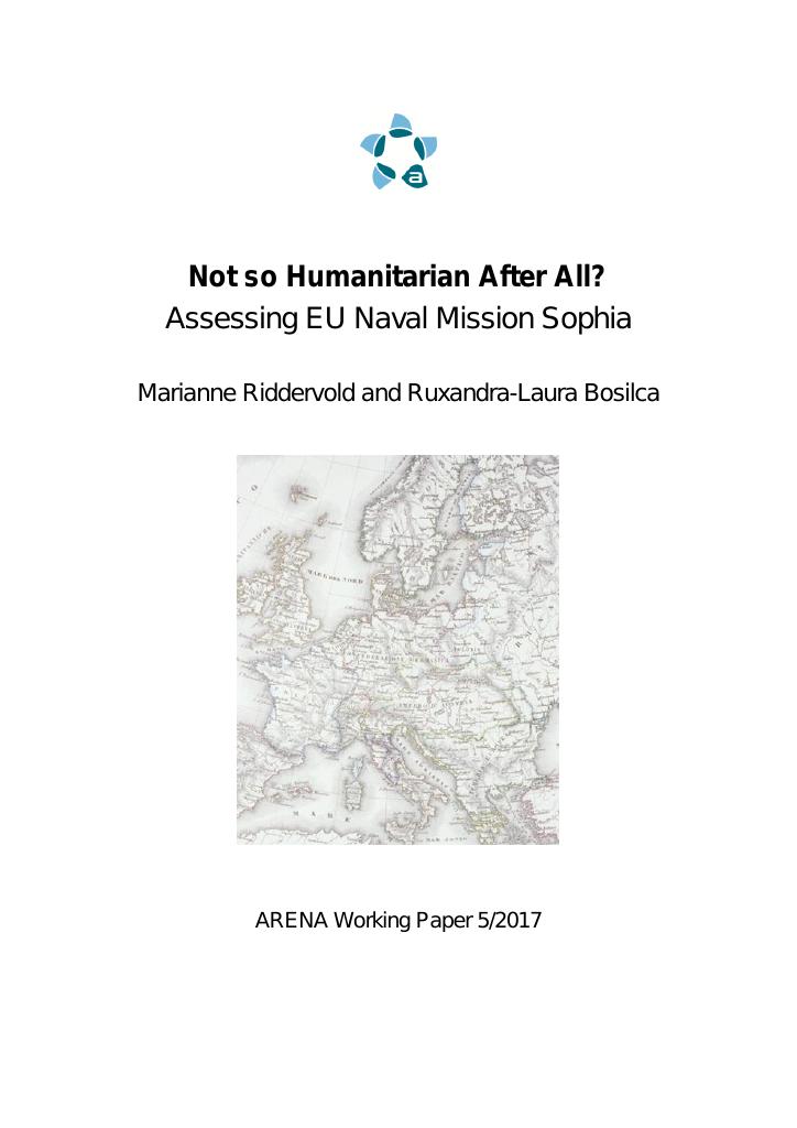 Forsiden av dokumentet Not so humanitarian after all? : assessing EU naval mission sophia