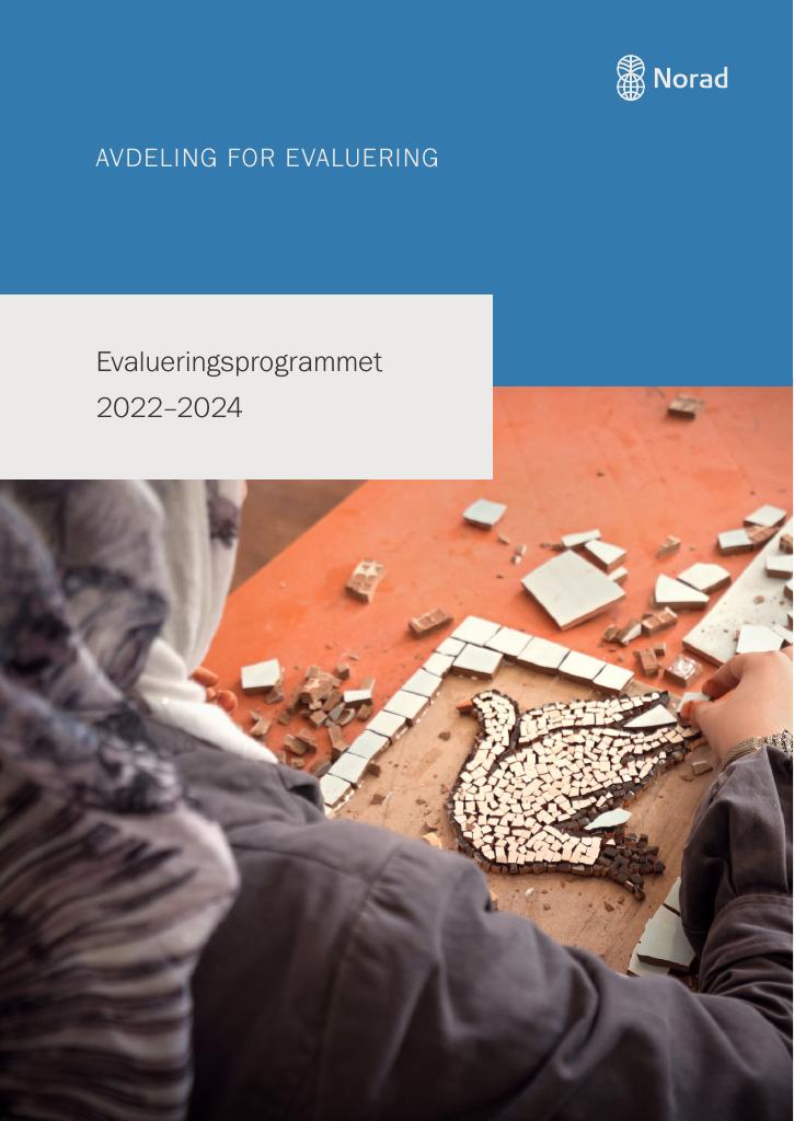 Forsiden av dokumentet Evalueringsprogrammet 2022-2024