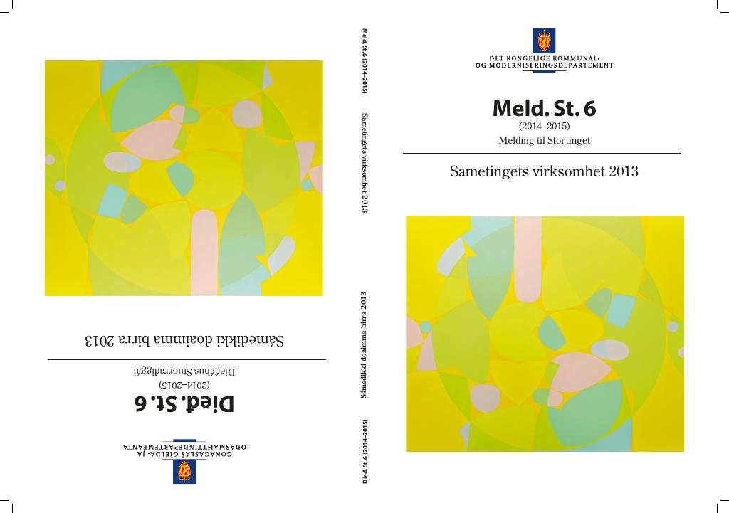 Forsiden av dokumentet Meld. St. 6 (2014–2015)