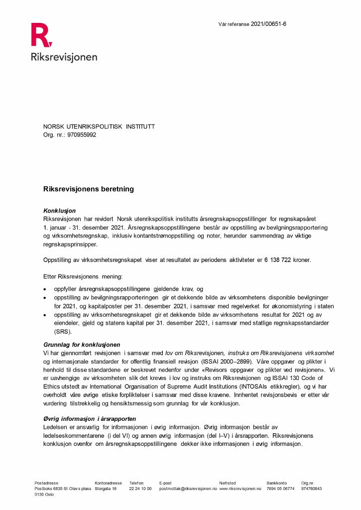 Forsiden av dokumentet Brev