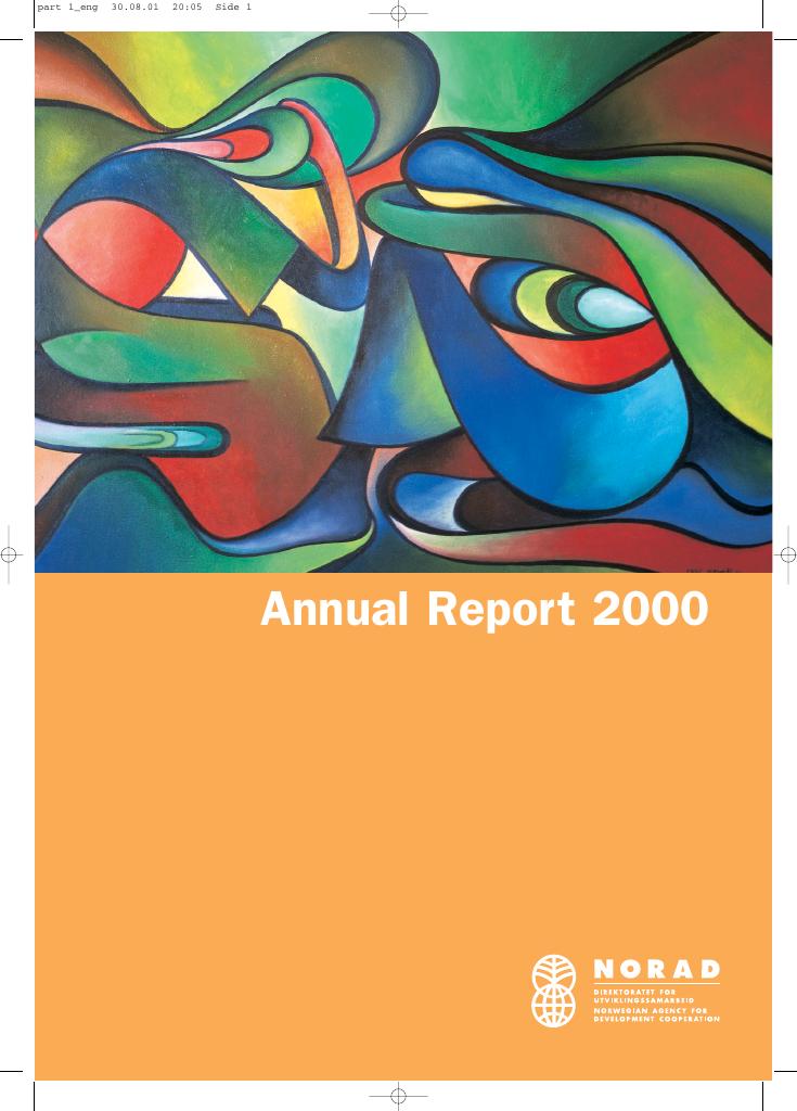 Forsiden av dokumentet Annual Report Norad 2000