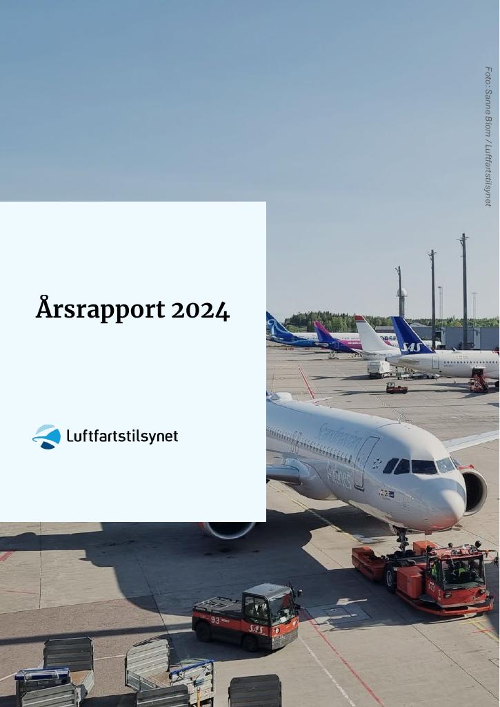 Forsiden av dokumentet Årsrapport Luftfartstilsynet 2024