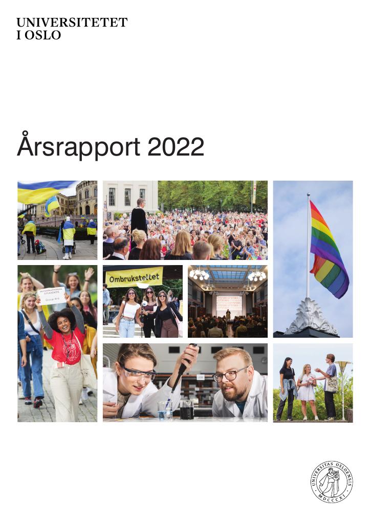 Forsiden av dokumentet Årsrapport Universitetet i Oslo 2022