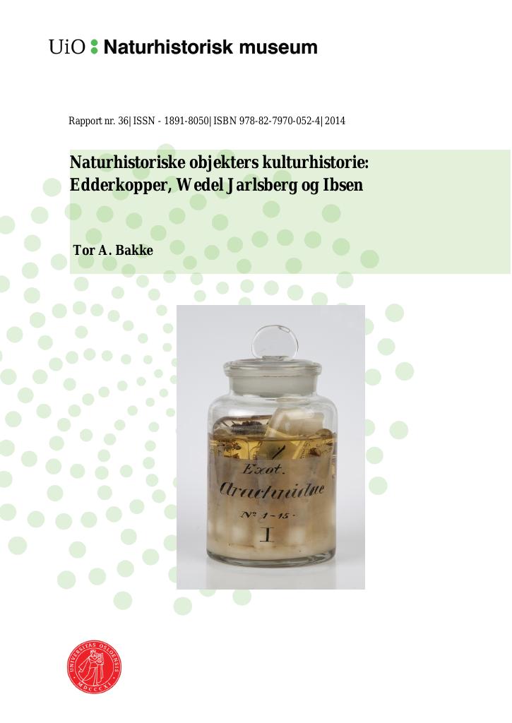 Forsiden av dokumentet Naturhistoriske objekters kulturhistorie