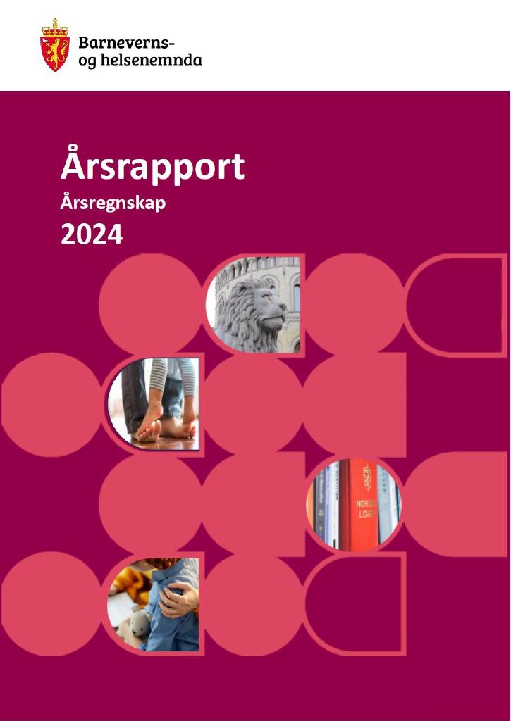 Forsiden av dokumentet Årsrapport Barneverns- og helsenemnda 2024