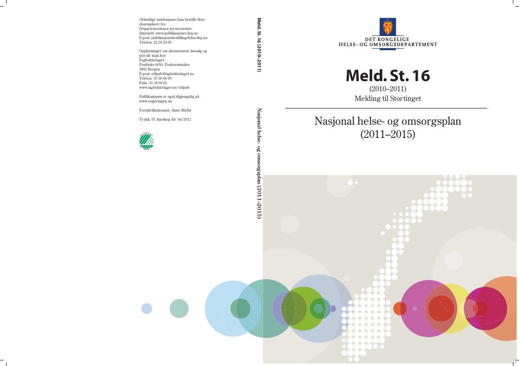 Forsiden av dokumentet Meld. St. 16 (2010–2011)