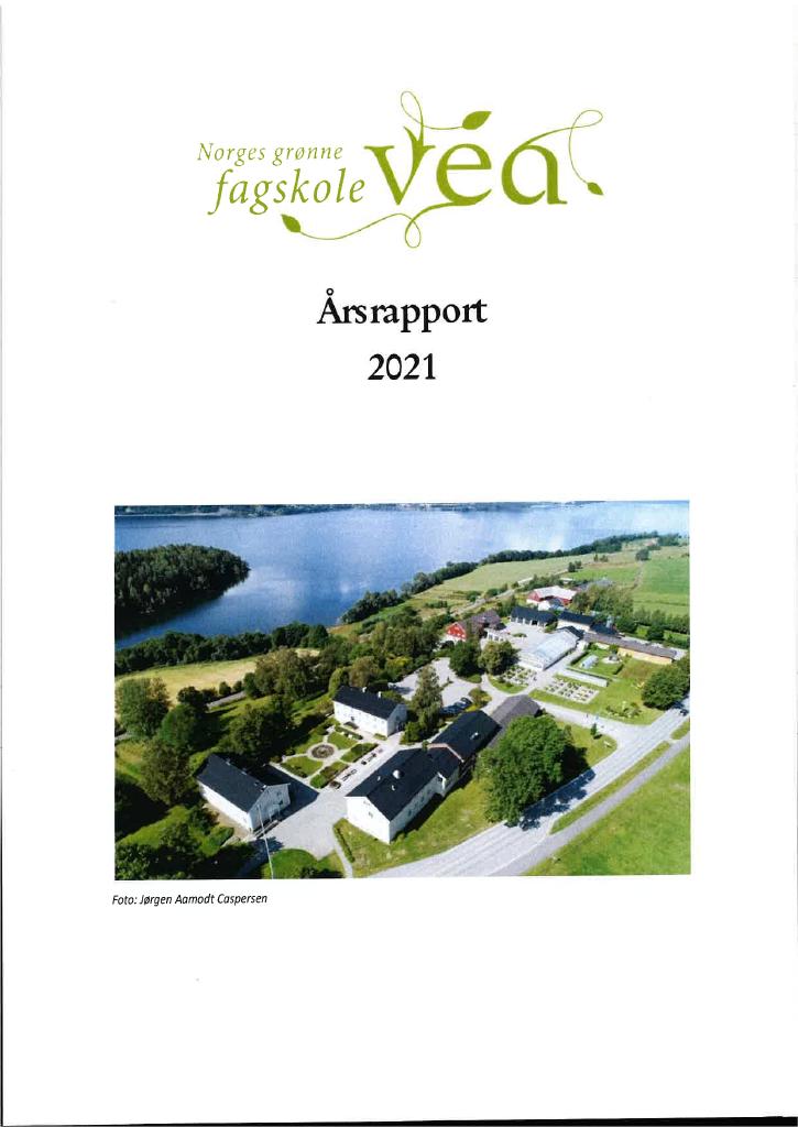Forsiden av dokumentet Årsrapport Norges grønne fagskole 2021