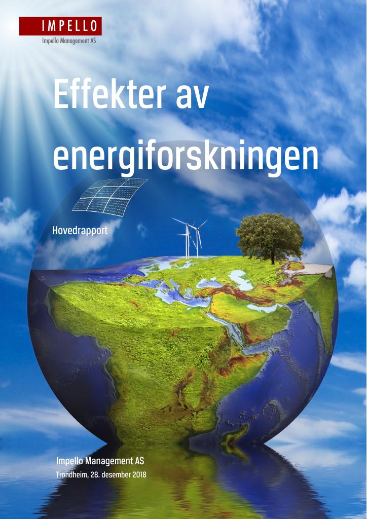 Forsiden av dokumentet Effekter av energiforskningen