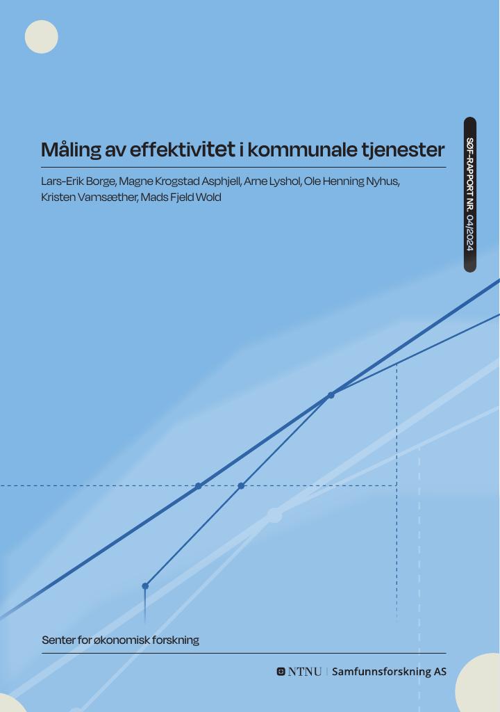 Forsiden av dokumentet Måling av effektivitet i kommunale tjenester
