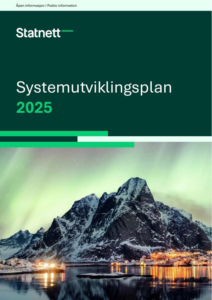 Forsiden av dokumentet Systemutviklingsplan 2025