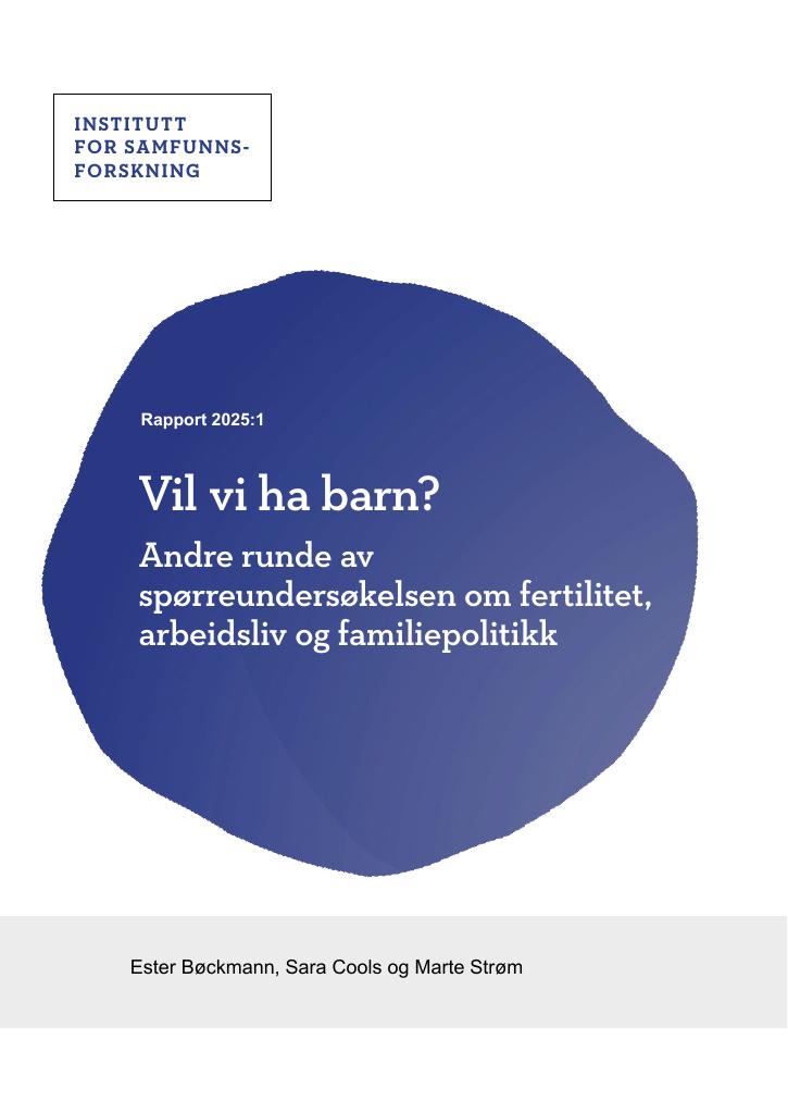Forsiden av dokumentet Vil vi ha barn?