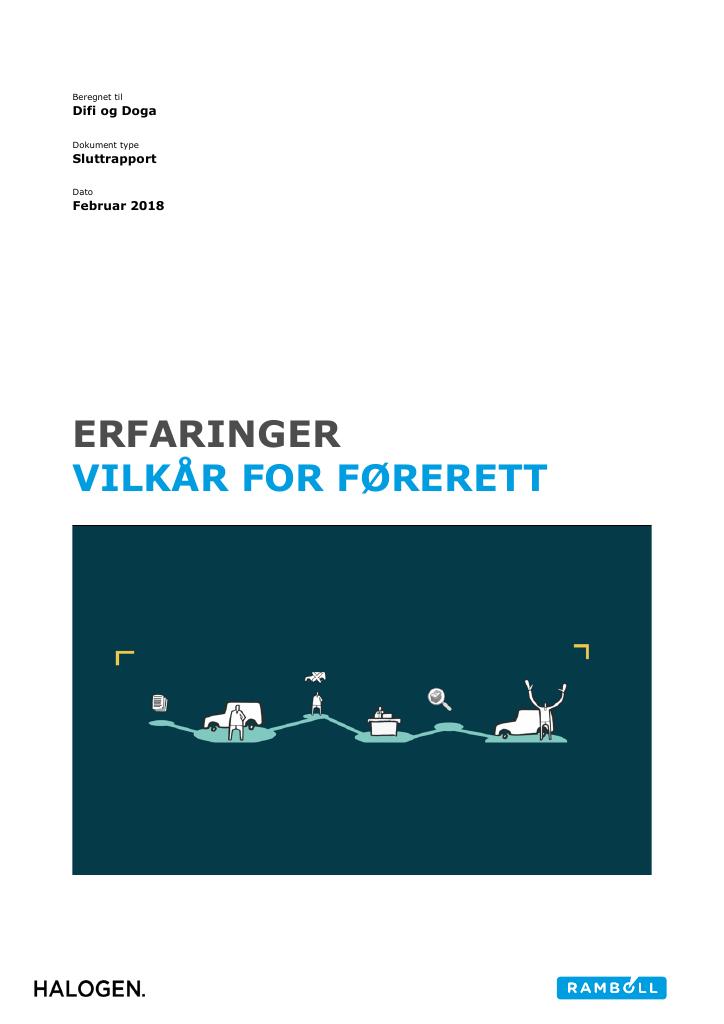 Forsiden av dokumentet Stimulab: Vilkår for førerett