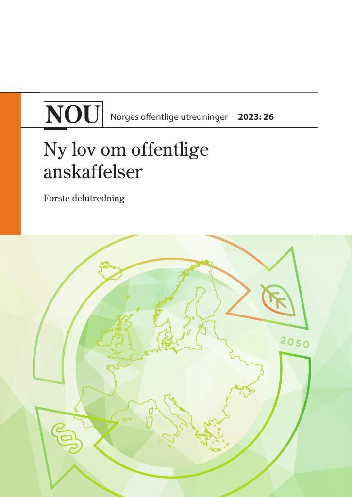 NOU 2023: 26 - Ny Lov Om Offentlige Anskaffelser - Kudos