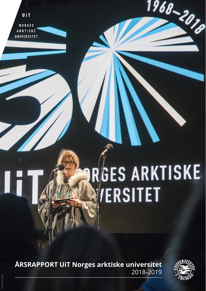 Forsiden av dokumentet Årsrapport Universitetet i Tromsø - Norges arktiske universitet 2018