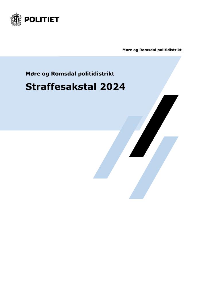 Forsiden av dokumentet Straffesakstal for Møre og Romsdal politidistrikt 2024