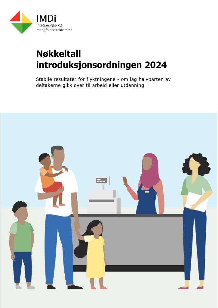 Forsiden av dokumentet Nøkkeltall introduksjonsordningen 2024