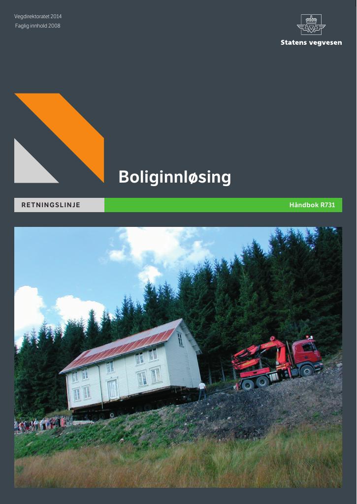 Forsiden av dokumentet Boliginnløsing : retningslinje [Håndbok R731]