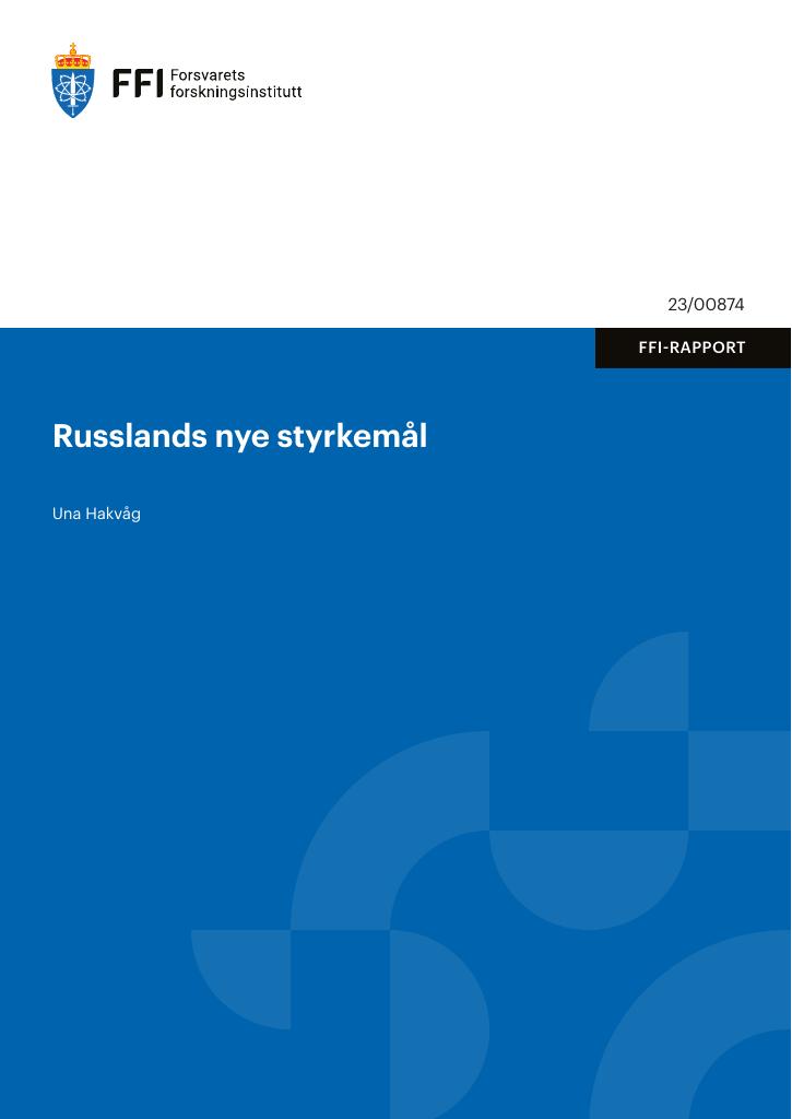 Forsiden av dokumentet Russlands nye styrkemål