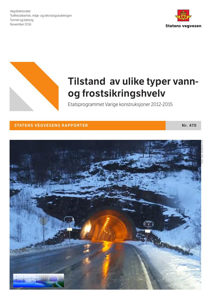 Forsiden av dokumentet Tilstand av ulike typer vann og frostsikringshvelv