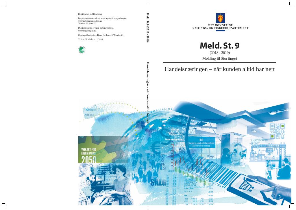 Forsiden av dokumentet Meld. St. 9 (2018–2019)