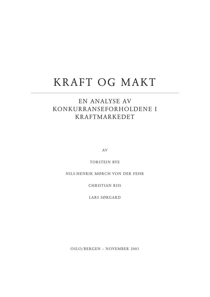 Forsiden av dokumentet Kraft og makt