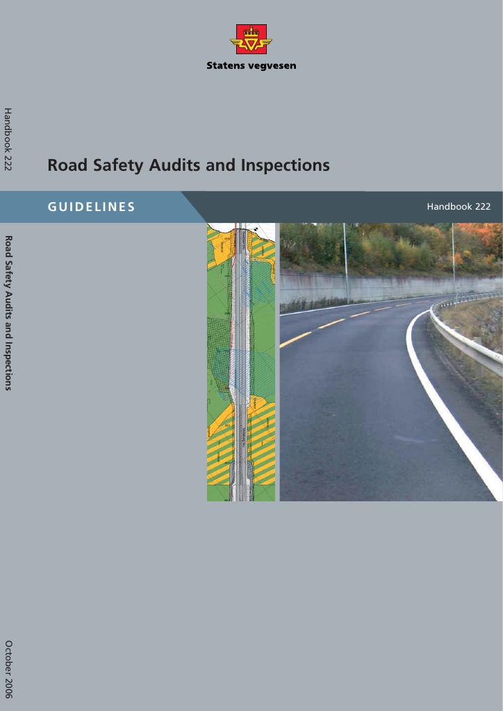 Forsiden av dokumentet Road safety audits and inspections : guidelines : [Handbook 222]