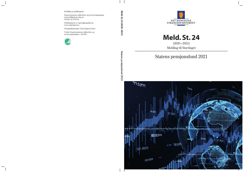 Forsiden av dokumentet Meld. St. 24 (2020–2021)