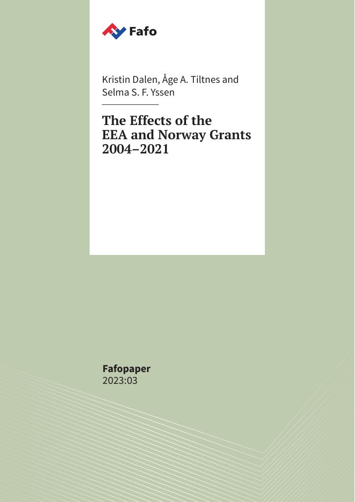 Forsiden av dokumentet The Effects of the EEA and Norway Grants 2004–2021