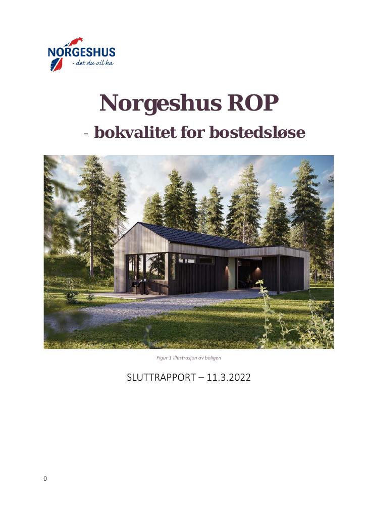 Forsiden av dokumentet Norgeshus ROP