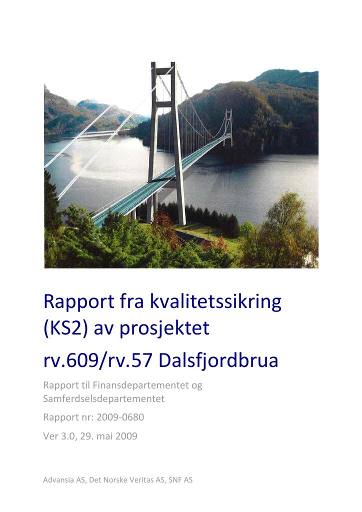 Forsiden av dokumentet RV609/Rv57 Dalsfjordsambandet