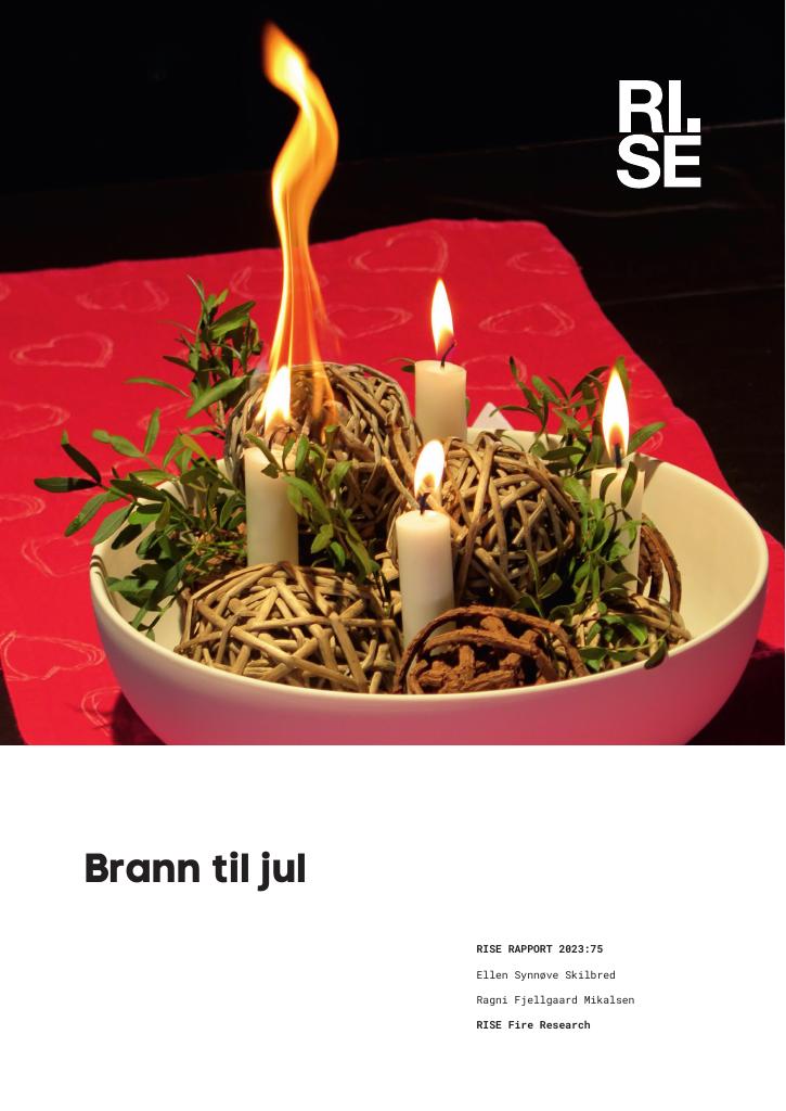 Forsiden av dokumentet Brann til jul